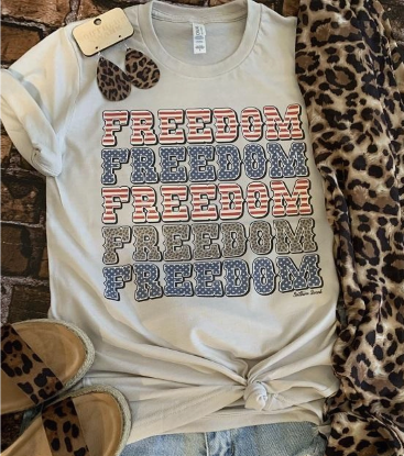 Freedom Stacked Short Sleeve Shirt
