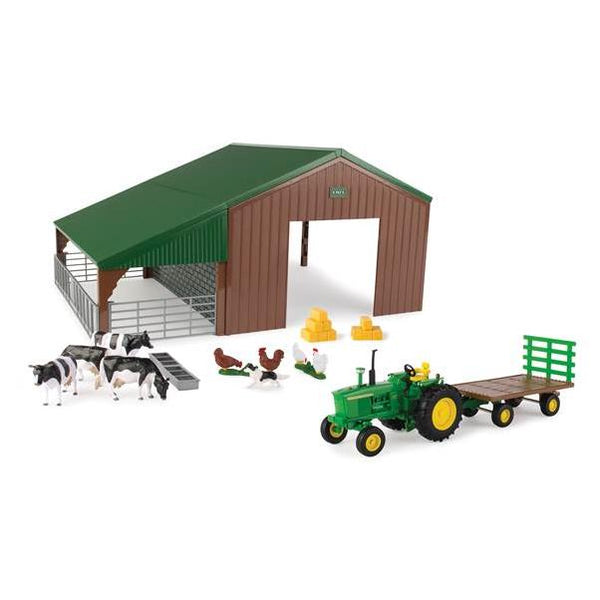 Tomy John Deere Tractor and Shed Playset