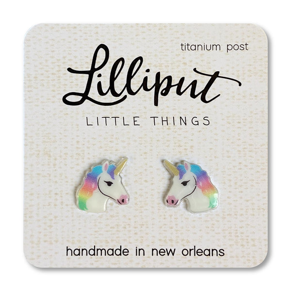 Lilliput Acrylic Stud Earrings