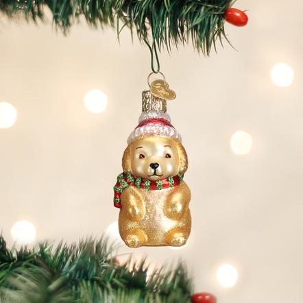 Old World Christmas Sale Winter Puppy Ornament