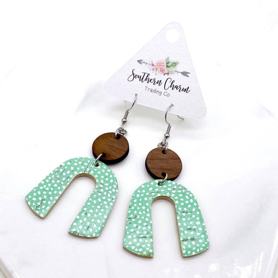 Southern Charm Wood & Sage Polka Dot Rainbows (Arch) | Southern Grace Farms
